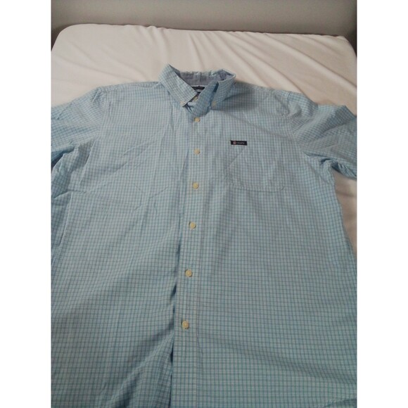 Chaps  Easy Care Short Sleeve Button Down Shirt Size Large - Picture 3 of 10